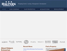 Tablet Screenshot of halpernent.com